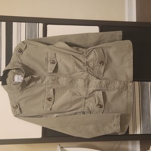 Kensie jeans utility anorak jacket, olive green, size large